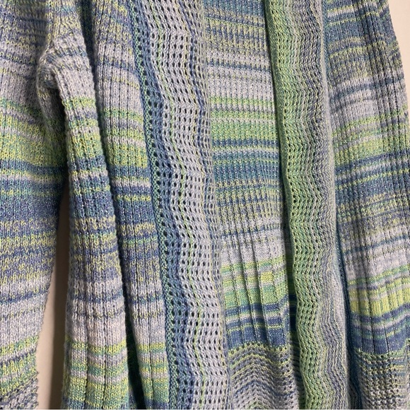 Alfred Dunner Marled Striped Open Front Cardigan PL NWT - Picture 10 of 12